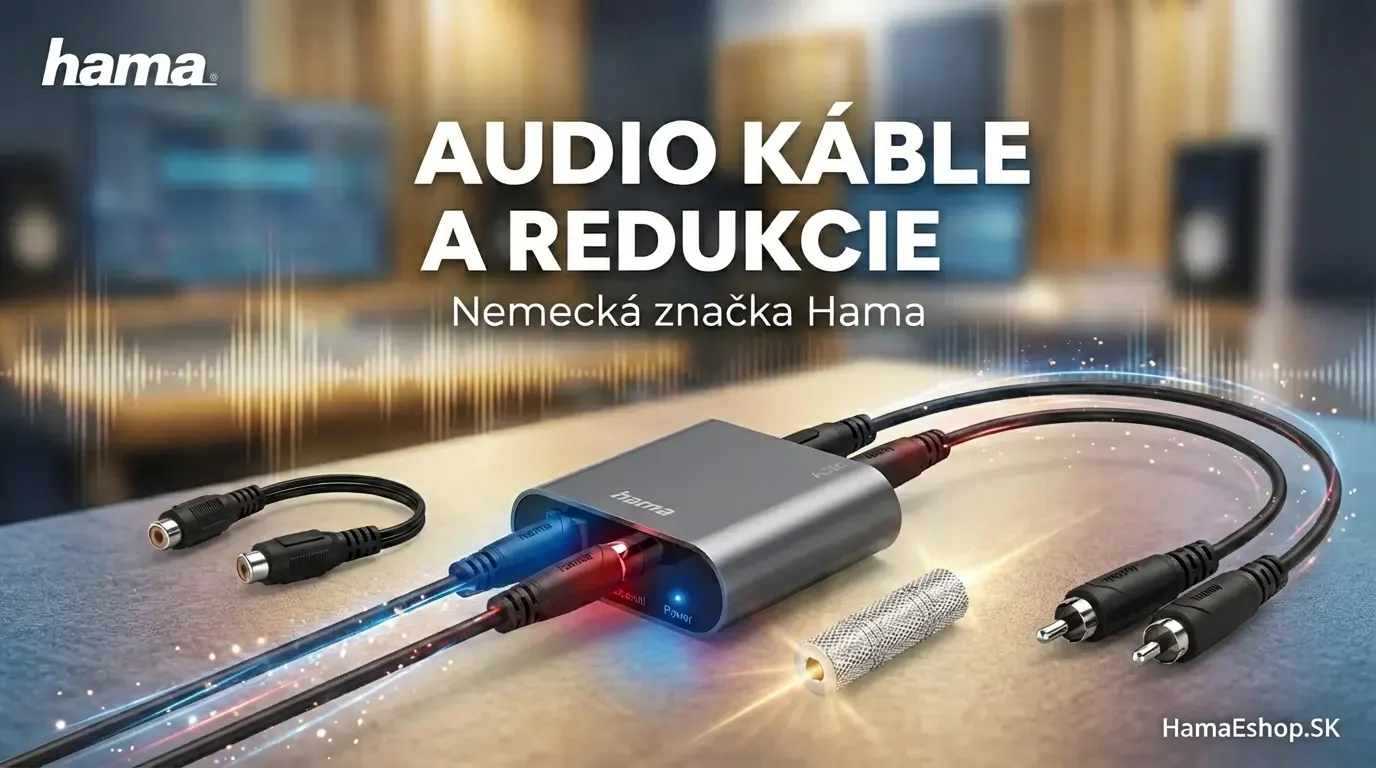 Audio káble a redukcie